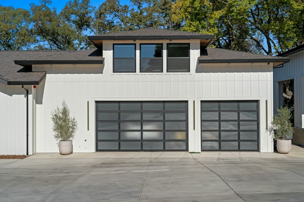 Modern Florida home with a two-car garage